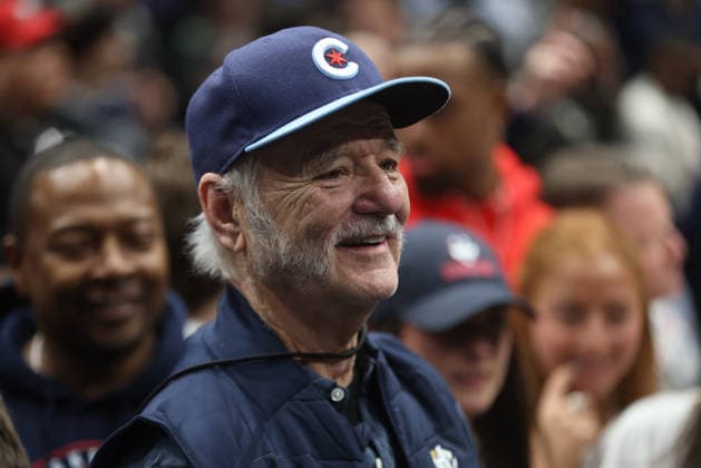 Celebrity, Bill Murray at basketball game in Washington DC
