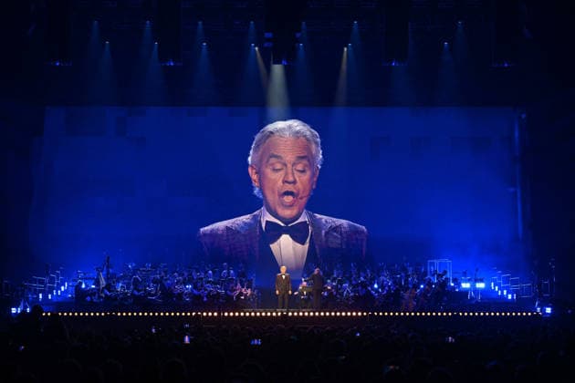 Music, Andrea Bocelli concert in Paris