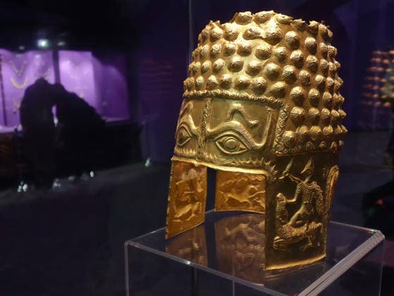 Netherlands, 2,500-year-old gold helmet from Romania resurfaced after theft, archive images