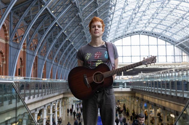 Music, D3lta concert at St Pancras station, London