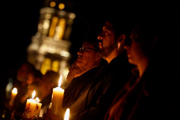 Mexico, Easter service in Zacatecas