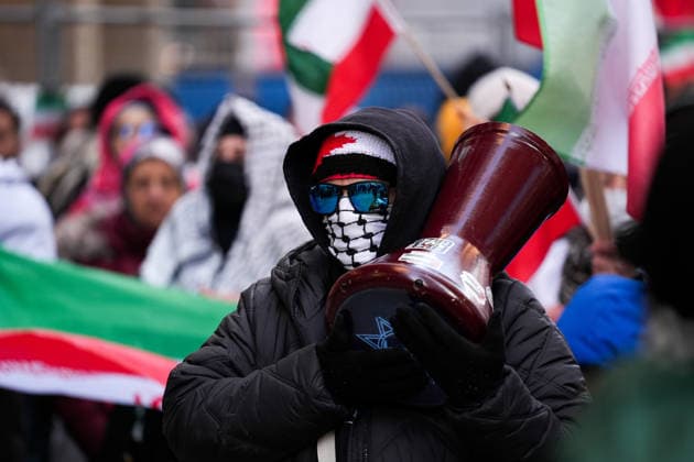 Canada, protest against US-Israeli attacks on Iran, Lebanon and Gaza in Toronto
