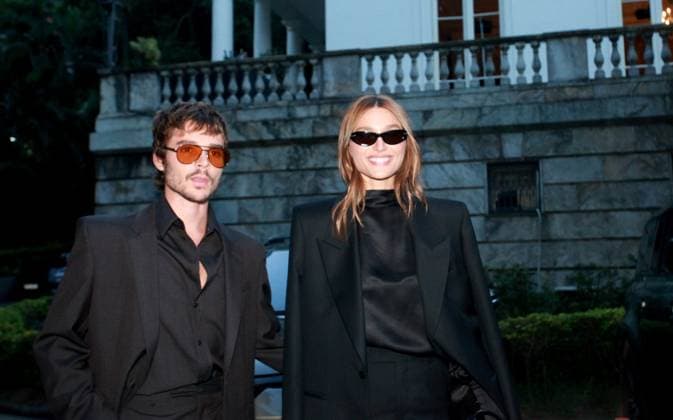 Rio Fashion Week, guests at the Osklen fashion show