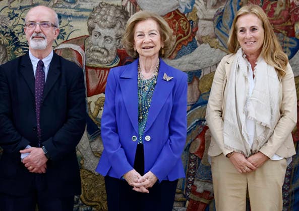 Royals, Spain, Queen Sofia audience in Madrid