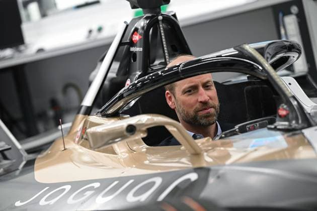 Royals, Prince William visits Jaguar TCS Racing in Kidlington
