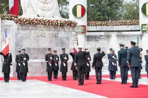 Mexico, ceremony in memory of the Battle of Chapultepec