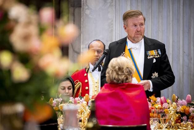Royals, Dutch royal family at dinner with the diplomatic corps in Amsterdam