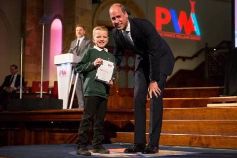 Presentation of Prince William Award in Birmingham