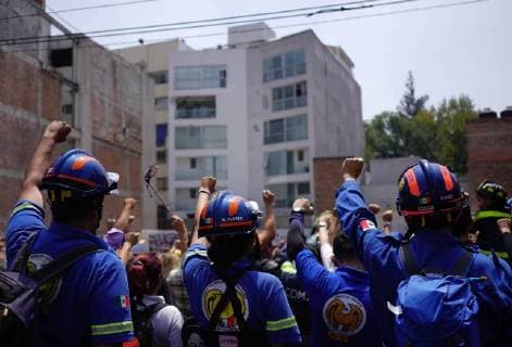 Mexico City, commemoration of the anniversary of the earthquakes of 1985 and 2017