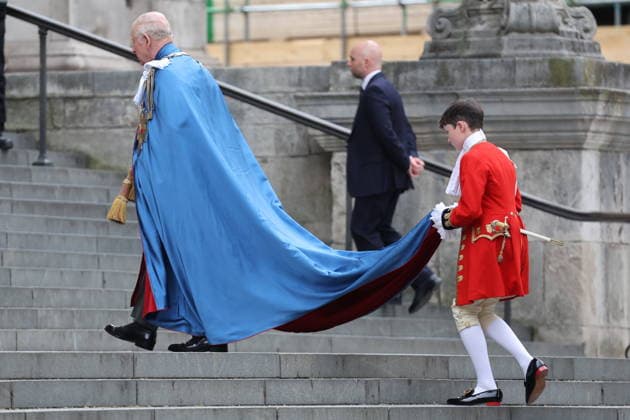 Royals, Great Britain, King Charles attends service at St Paul's Cathedral in London