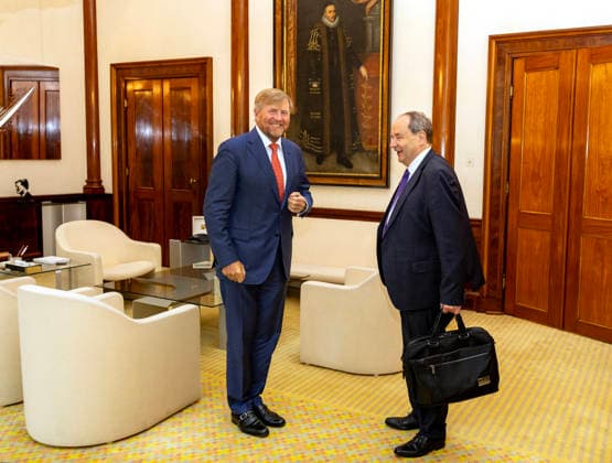 Royals, King Willem-Alexander of the Netherlands receives Hans Vijlbrief in The Hague