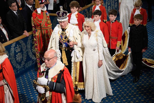 Royals, State Opening of Parliament: King Charles III. Westminster in London