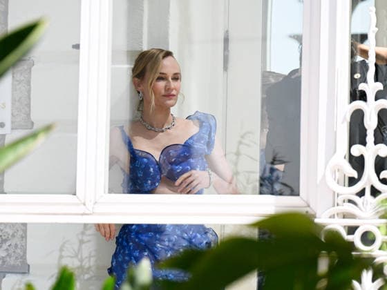 Celebrity, Cannes International Film Festival, Diane Kruger during filming for Tiffany