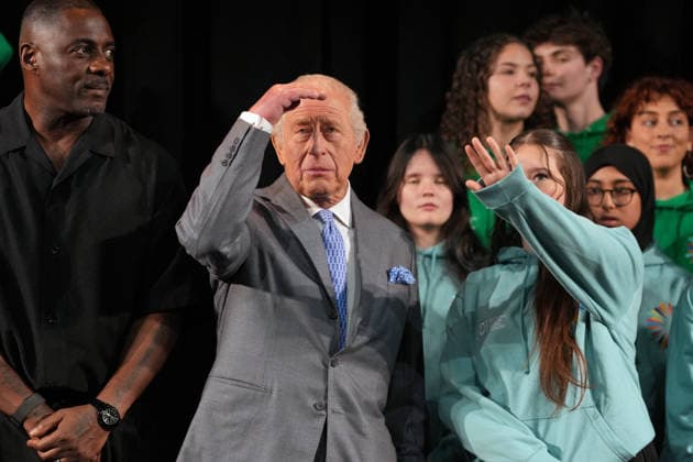 Royals, Great Britain, King Charles visits youth music theatre in London