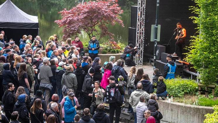 NRW, Eselrock music festival in Wesel