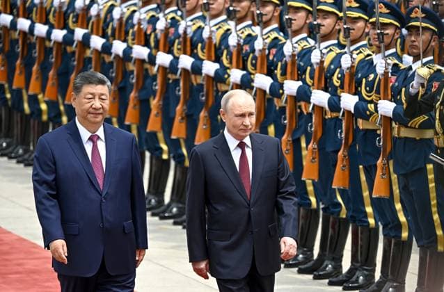 China, Xi Jinping receives Vladimir Putin in Beijing