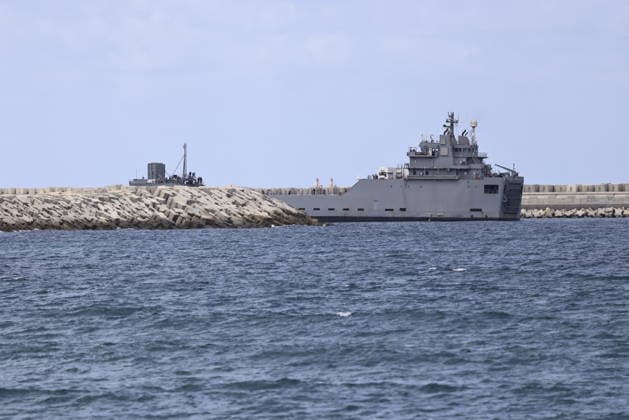 Israel, Ashdod, Israeli ships with detained Global Sumud flotilla activists in harbour