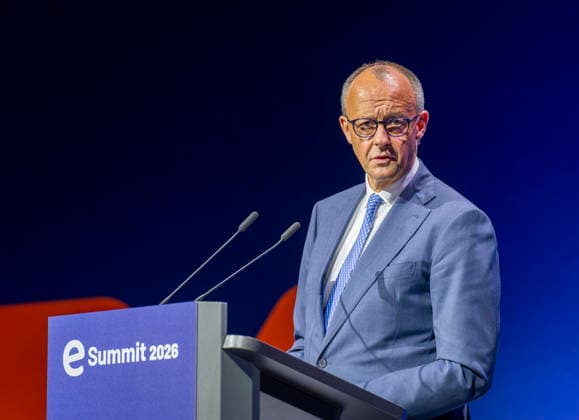 Berlin, Friedrich Merz visits eSummit 2026