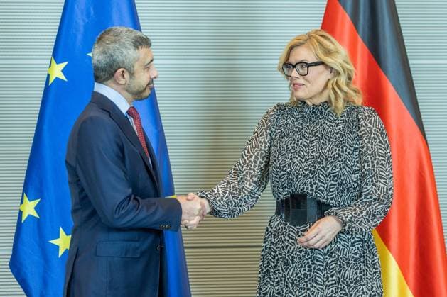Berlin, Julia Klöckner receives Sheikh Abdullah bin Zayed Al Nahyan