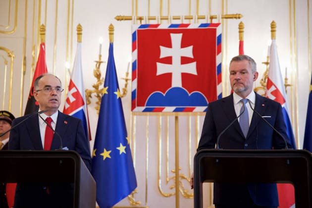 Slovakia, Peter Pellegrini meets Bajram Begaj in Bratislava
