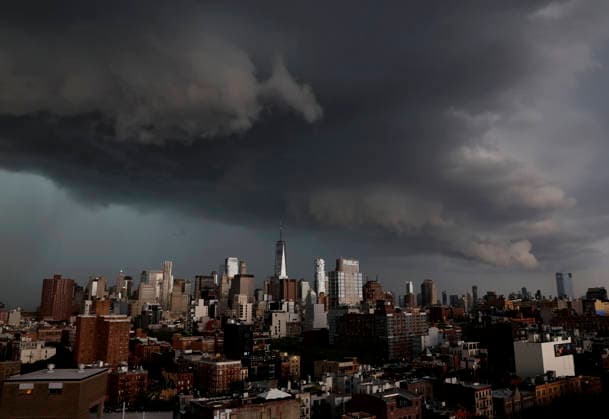 USA, severe weather over New York