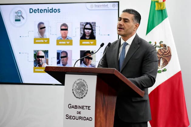 Mexico, press conference on arrests in the state of Morelos