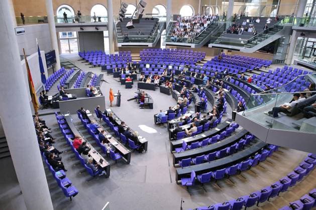 Berlin, plenary session in the Bundestag