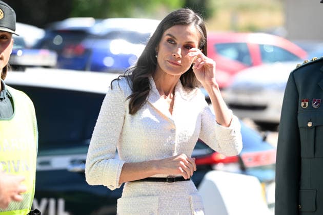 Royals, Queen Letizia of Spain visits the Civil Guard Officers' Academy in Aranjuez