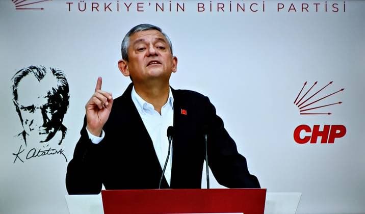 Turkey, Özgur Özel CHP press conference after suspension by court order in Ankara