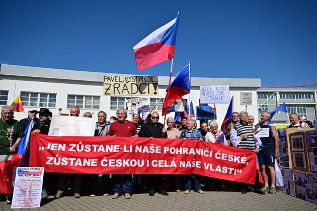 Czech Republic, protest against the Congress of Sudeten Germans in Brno
