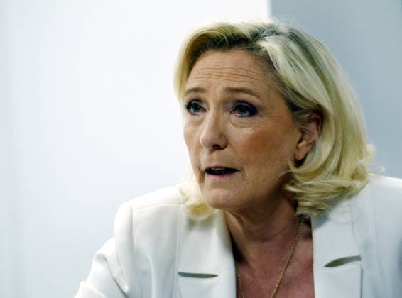 France, Marine Le Pen interviewed by RMC BFMTV in Paris