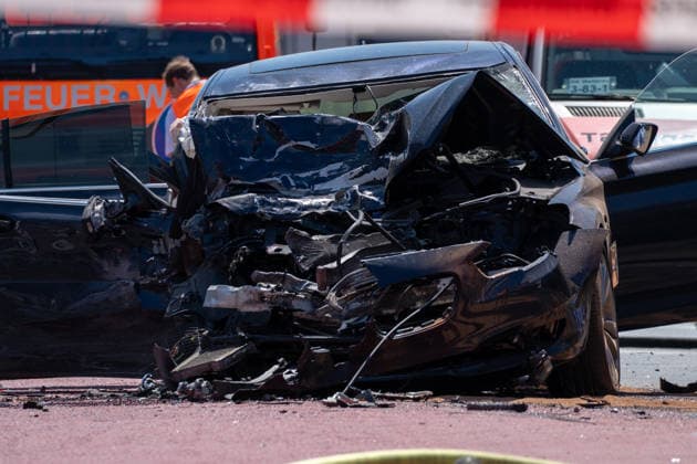 Hesse, road accident in Bad Vilbel