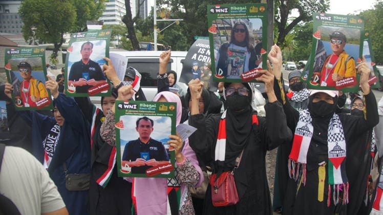 Indonesia, Pro-Palestinian demonstration in Jakarta