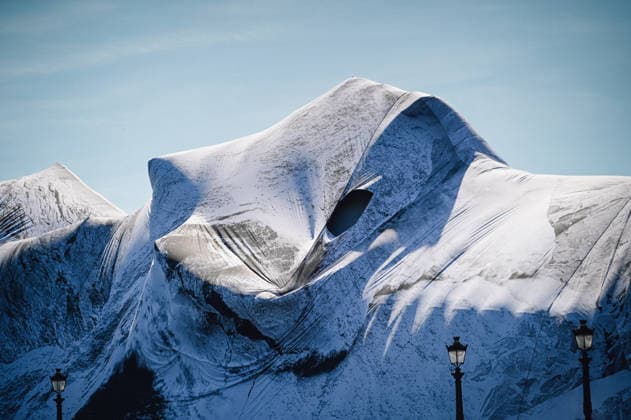 France, The Cave of Pont-Neuf JR installation in Paris