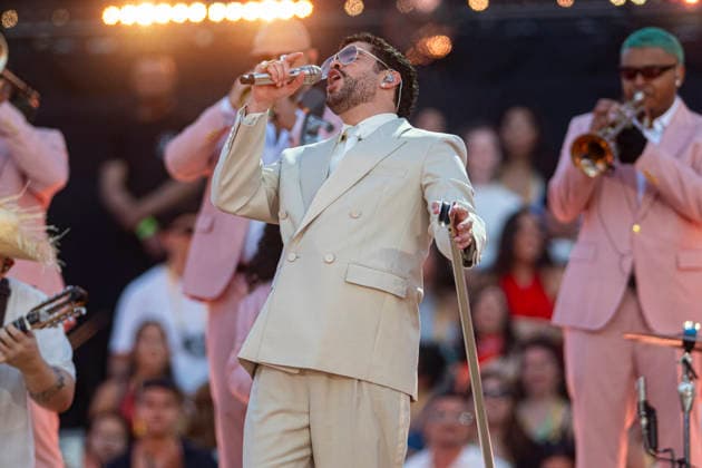 Music, Bad Bunny concert in Barcelona