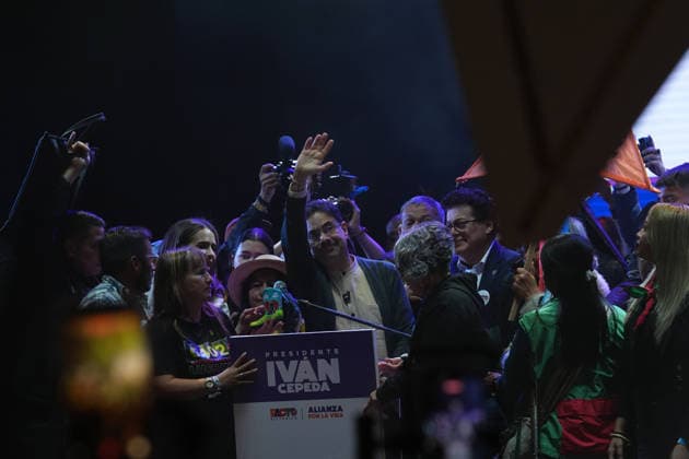 Colombia, election campaign in the run-up to the presidential elections in Bogota