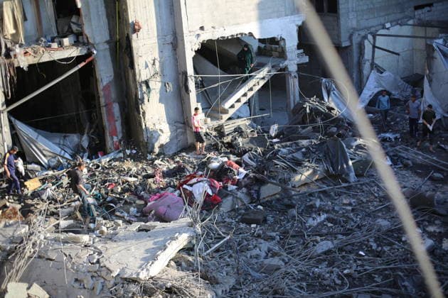 Middle East conflict, Gaza, impressions after attack near Nuseirat refugee camp