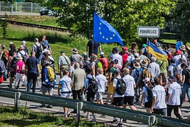 Czech Republic, Pohorelice, Reconciliation march to Brno