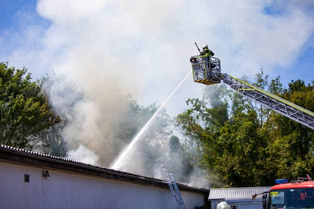 Hesse, fire in shooting club in Messel