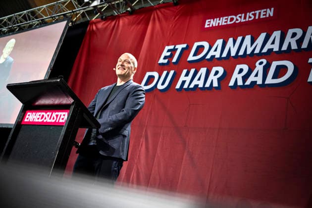 Denmark, Red-Green Alliance party meeting in Copenhagen