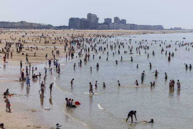 Belgium, Beach weather in Oostende