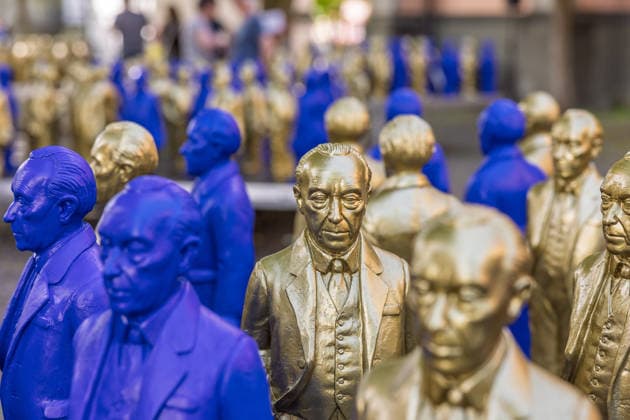 NRW, Konrad Adenauer art installation in Bad Honnef