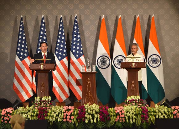 India, Marco Rubio in New Delhi