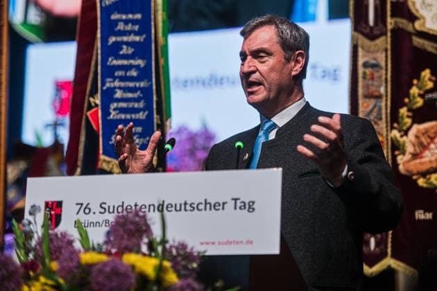 Sudeten German Day in the Czech Republic for the first time, Markus Söder speaks at a meeting in Brno