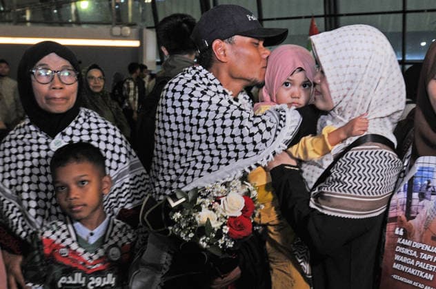 Indonesia, activists in Tangerang after Israel deportation over Gaza aid flotilla