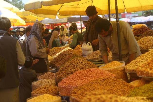 Afghanistan, preparations for the Islamic festival of Eid al-Adha in Kabul