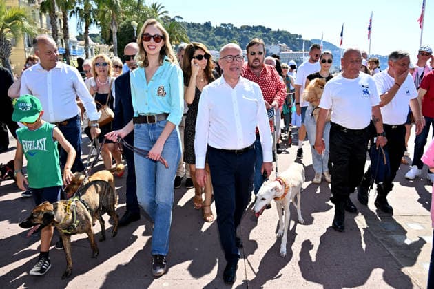 Celebrity, Princess Maria Chiara de Bourbon at the Marche des Animaux in Nice