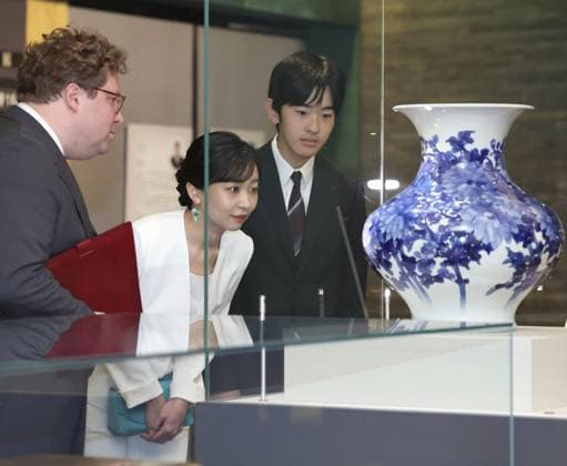 Royals, Princess Kako and Prince Hisahito of Japan visit exhibition in Tokyo