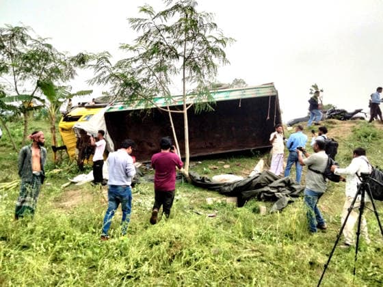 Bangladesh, traffic accident in Tangail