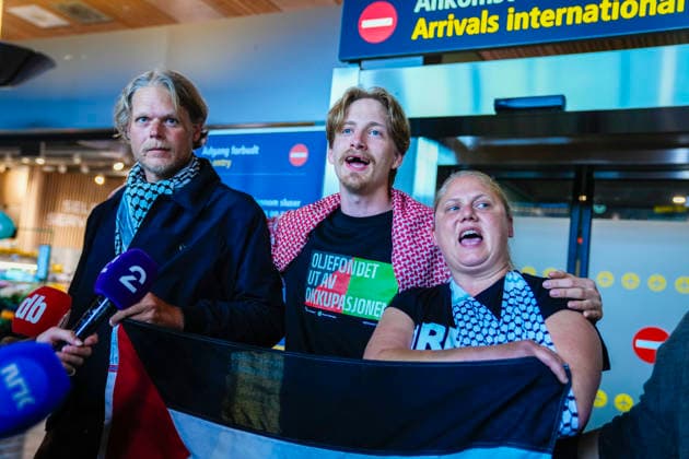 Norway, Global Sumud Flotilla activists arrested by Israeli forces at the airport